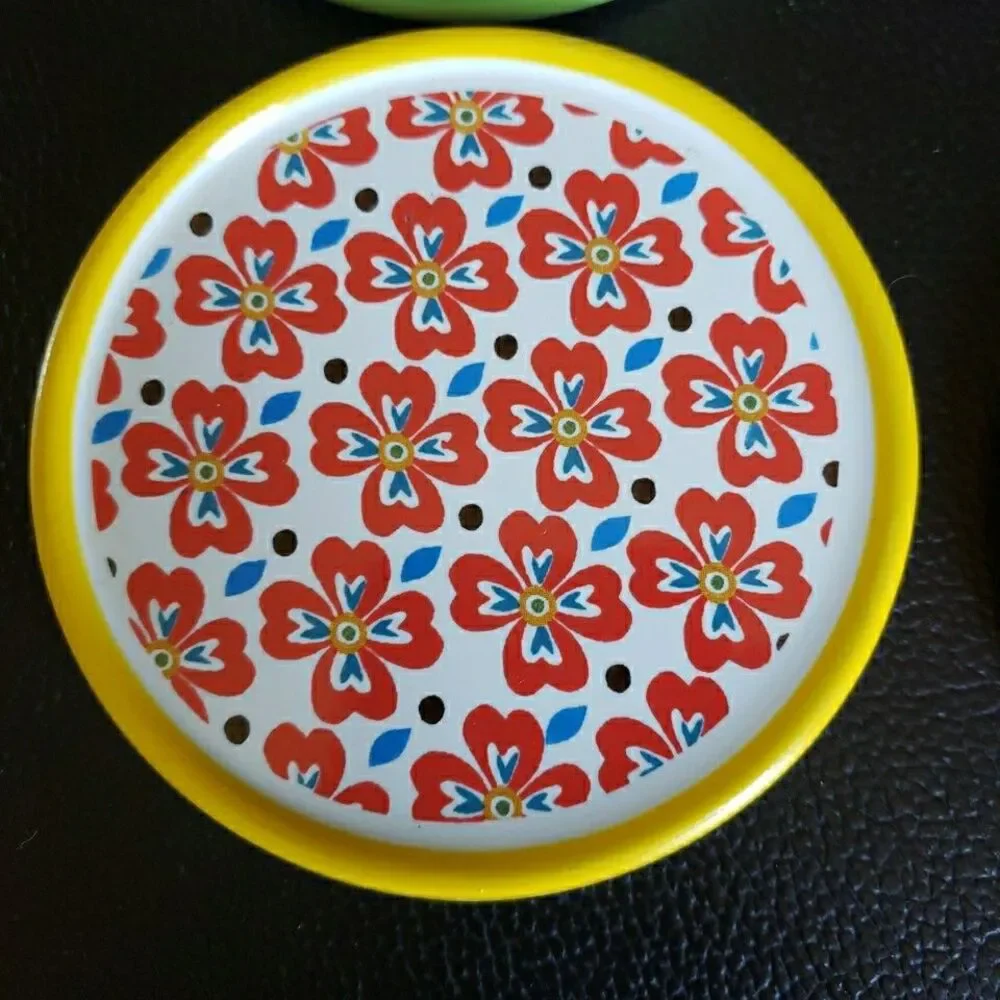 The Pioneer Woman Set of 4 Floral & Paisley Coasters Cork Back Flea Market